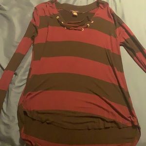 Maroon and black, size medium, rue 21 shirt